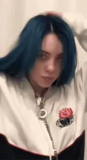 😶 Billie Eilish Billie Eilish, นักร้อง, ป๊อปสตาร์, นักดนตรี, คนดัง telegram sticker