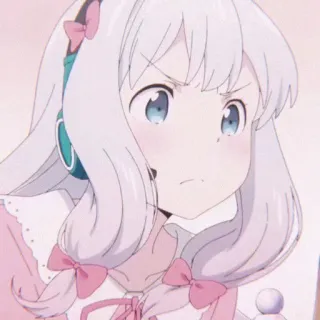 🧚‍♀ Izumi Sagiri Eromanga Sensei Anime, Niedlich, Mädchen, Kawaii, Manga, Kopfhörer whatsapp sticker