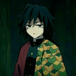 🌊 Giyu Tomioka Demon Slayer Аниме, Клинок, рассекающий демонов, Гию Томиока, Манга, Персонаж telegram sticker