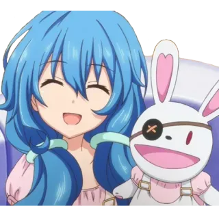😄 Miku Izayoi Date A Live animé, fille, mignon, personnage whatsapp sticker