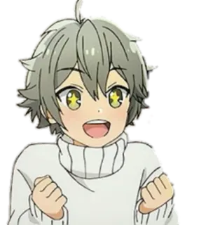 😮 Anime, Ragazzo, Felice, Carino, Eccitato telegram sticker
