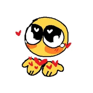 ❤️‍🔥 cinta, emoji, imut, hati, kuning, kasih sayang telegram sticker