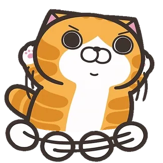 🏃 猫, 可爱, 动物, 卡通, 卡哇伊 telegram sticker