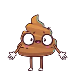 ⭐ Poop emoji whatsapp sticker