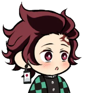 🌅 Tanjiro Kamado Demon Slayer Anime, Demon Slayer, Tanjiro, Chibi, Manga, Kawaii whatsapp sticker
