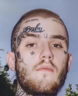 🗿 Lil Peep Baby lil peep, тату, портрет, лицо, музыкант, рэпер telegram sticker