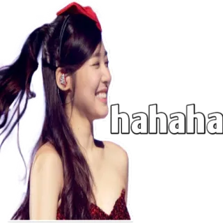 😂 hahaha смех, женщина, улыбка, счастливый, kpop whatsapp sticker