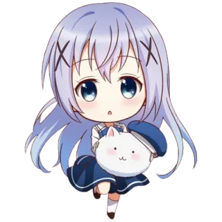 🏃 애니메이션, 치비, 소녀, 만화, 귀여운, 캐릭터 telegram sticker
