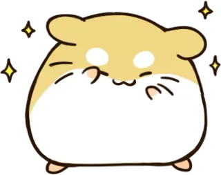 ☺️ hamster, cute, animal, sparkling telegram sticker