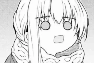 😫 anime, manga, kartun, terkejut, kaget, mulut terbuka telegram sticker