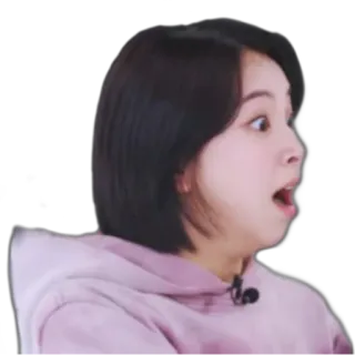 😱 mulher, chocada, surpresa, rosto, expressão, retrato telegram sticker