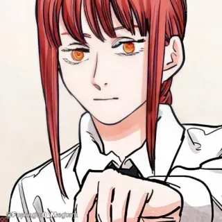 🔮 Makima Chainsaw Man Anime, Manga, Personaje, Chainsaw Man, Makima telegram sticker
