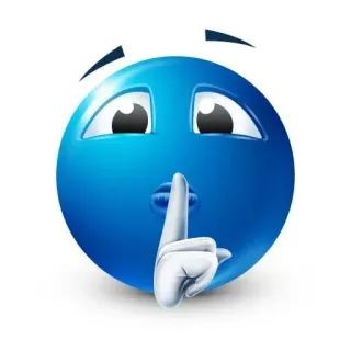 🌟 ssst, stilte, rustig, emoji, wees stil whatsapp sticker