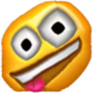 🤪 Emoji, idiot, drôle, dingue, visage telegram sticker