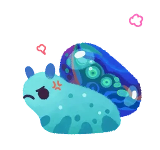 ✨ slime, zły, słodki, niebieski telegram sticker