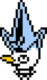 💙 Lancer Deltarune Pixel art, Videojuego, Deltarune, Personaje, Picas whatsapp sticker