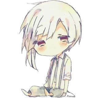 😌 Anime, Chibi, Manga, Niedlich, Charakter, Illustration telegram sticker
