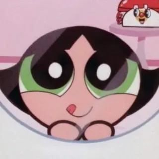 😛 Buttercup Powerpuff Girls cartone animato, Powerpuff Girls, Lolly, carino, animato, adesivo telegram sticker
