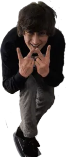 ✌ person, hand gesture, offensive telegram sticker