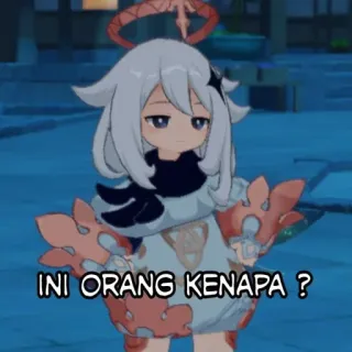😑 Paimon Genshin Impact INI ORANG KENAPA ? Anime, Fille, Paimon, Question, Jeu vidéo telegram sticker