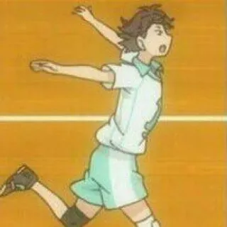 🏐 Tooru Oikawa Haikyuu!! anime, haikyuu, tooru oikawa, oikawa, volleyball whatsapp sticker