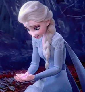 👾 Elsa Frozen Elsa, Frozen, Disney, dibujos animados, personaje, animación, película, princesa telegram sticker