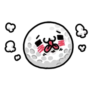 ❤️ Gôn, Bóng gôn, Kawaii, Hoạt hình, Thể thao telegram sticker
