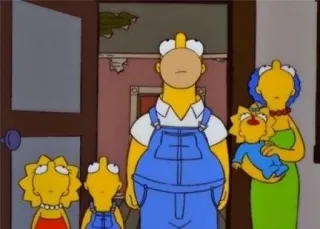 🙄 Homer Simpson The Simpsons Мультфильм, Симпсоны, Гомер, Мардж, Лиза, Семья whatsapp sticker