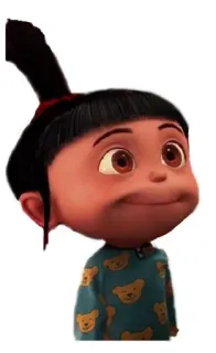 😊 Agnes Despicable Me Cartoon, Film, Animation, Figur, Mädchen telegram sticker