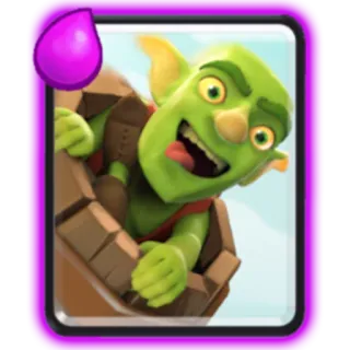 👾 Goblin Clash Royale duende, Clash Royale, personaje, juego, juego móvil whatsapp sticker