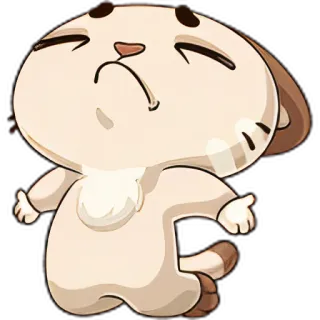🥺 kucing, kartun, lucu, hewan, stiker, ekspresi telegram sticker