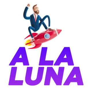 🥸 A:LA LUNA 로켓, 달, 비즈니스, 만화 telegram sticker
