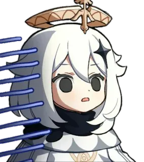 😨 Paimon Genshin Impact Anime, Videogioco, Espressione, Paimon, Genshin Impact telegram sticker