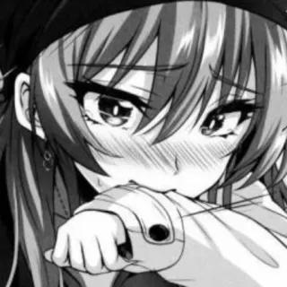 🤧 Anime, Manga, Dziewczyna, Smutny, Płacz, Kreskówka, Ilustracja whatsapp sticker