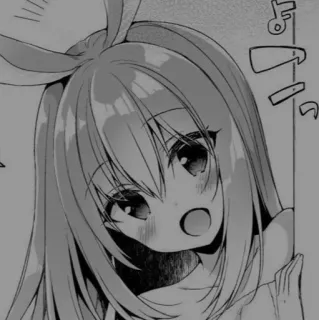 ➰ Anime-Mädchen, Hasenohren, niedlich, Manga, Cartoon telegram sticker