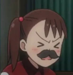 😫 Anime, Kumis, Lucu, Gadis, Kartun whatsapp sticker