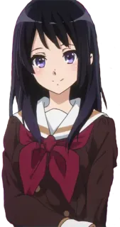 😌 Anime, Mädchen, Uniform, Schulmädchen, Süß telegram sticker