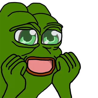 😍 Pepe the Frog Mème, Pepe, Grenouille, Mème Internet, Réaction, Émotionnel telegram sticker