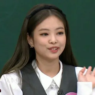 🐻 Jennie Kim kobieta, K-pop, piosenkarka, portret, celebrytka telegram sticker