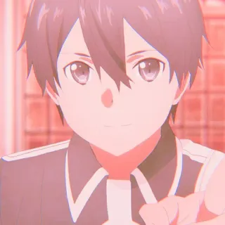 🗡 Kirito Sword Art Online Anime, Kirito, Sword Art Online, Karakter, Animasi telegram sticker