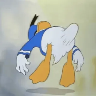 🍆 Donald Duck การ์ตูน, ตลก, สัตว์, ดิสนีย์, เป็ด telegram sticker