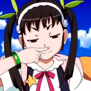🧿 Anime, Mädchen, Cartoon, Süß, Charakter, lächelnd telegram sticker