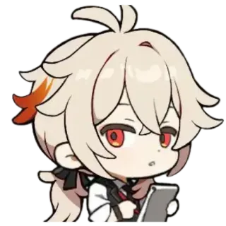 😌 Kaedehara Kazuha Genshin Impact Anime, Manga, Chibi, Lindo, Genshin Impact, Kaedehara Kazuha telegram sticker