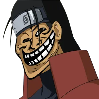 😂 Hashirama Senju Naruto Hashirama Senju, Naruto, anime, manga, troll face, meme, funny telegram sticker