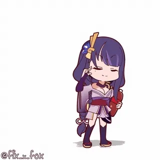 😆 Raiden Shogun Genshin Impact whatsapp sticker