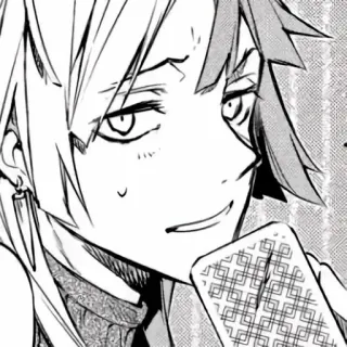 🤍 Anime, Manga, Kartu, Seringai, Ceria telegram sticker