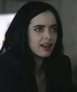 🥀 Jessica Jones donna, capelli scuri, ritratto, marvel, kristen ritter, serie netflix telegram sticker