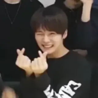 💫 韩语, 韩流, 亚洲, 男性, 肖像, 手指爱心 telegram sticker