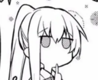 🤔 Anime, Gadis, Jari, Gestur, Manga telegram sticker