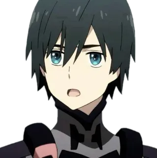 😦 Hiro Darling in the Franxx Anime, Hiro, Darling in the Franxx, Personagem telegram sticker